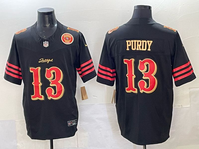 Men Nike San Francisco 49ers #13 Purdy black Limited NFL 2025 Jersey 0019